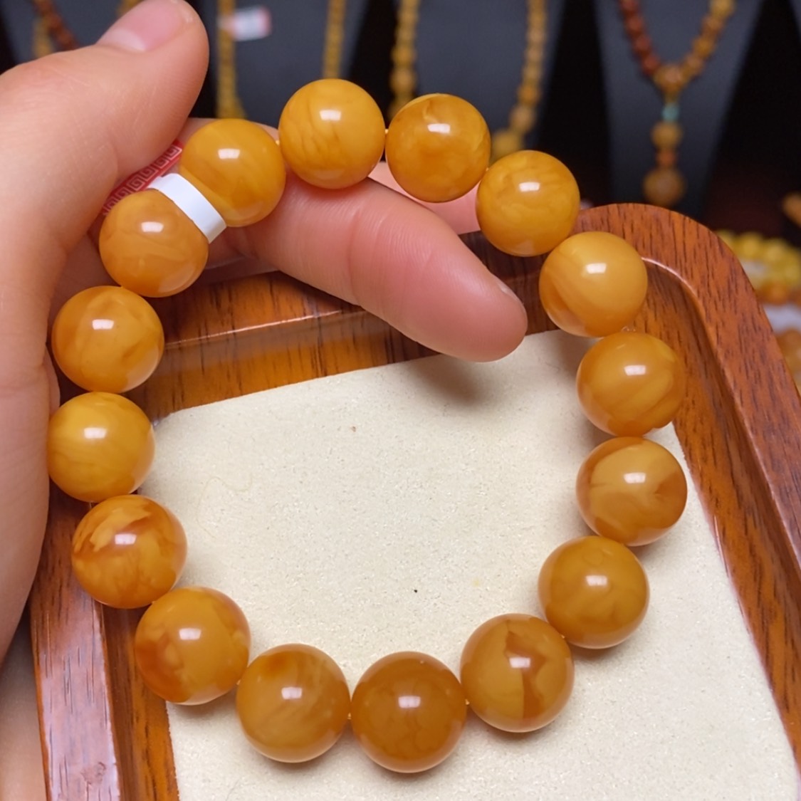 【闪购商品】蜜蜡手链未镶嵌手串