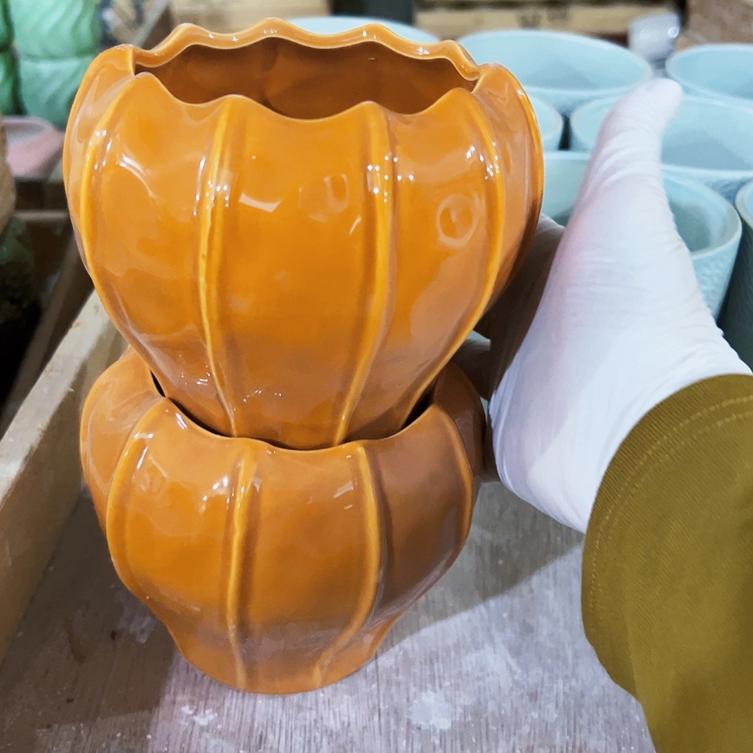 有孔外贸尾货陶瓷花盆凑10米包邮