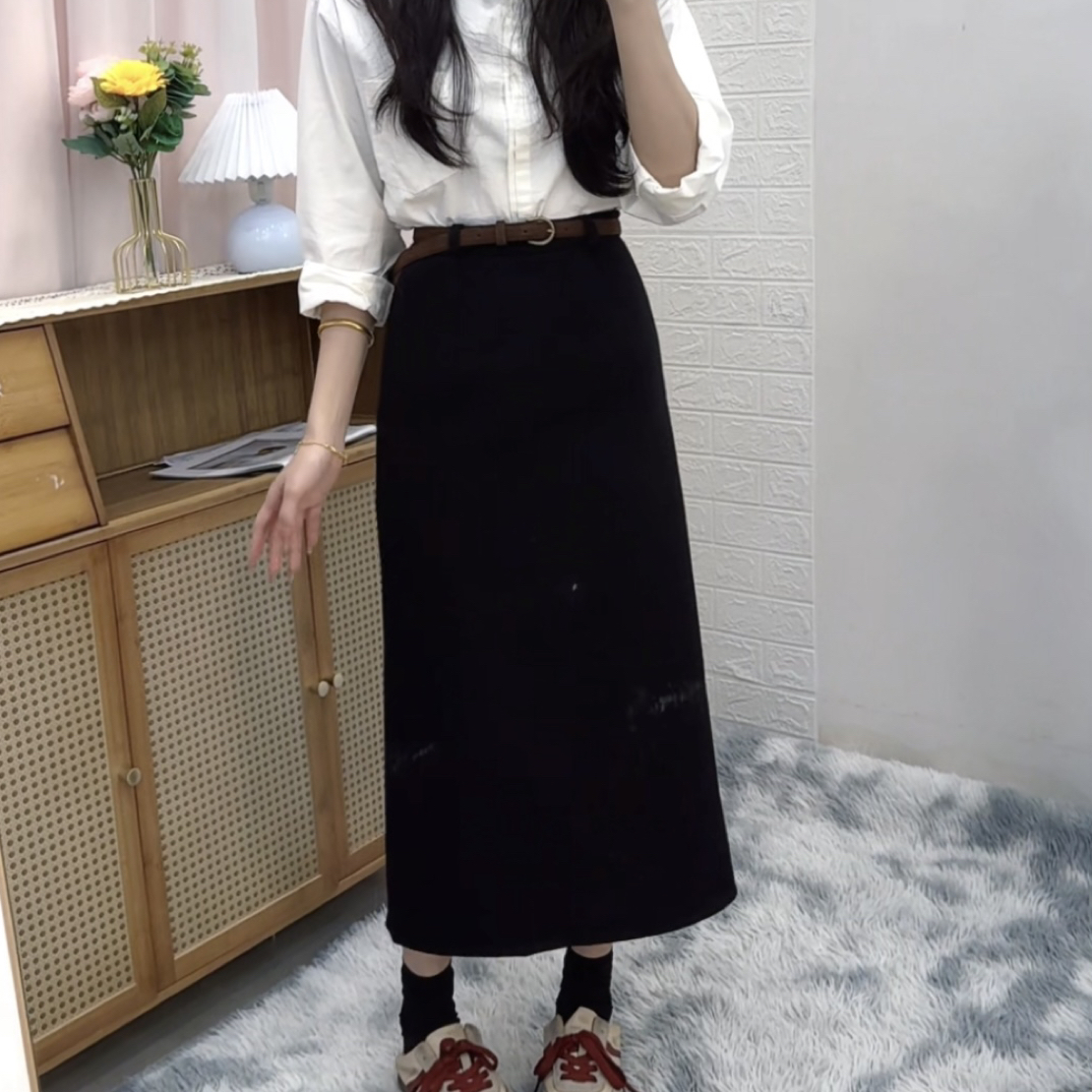 气质高腰A字防走光裙裤显瘦宽松百搭时尚设计感夏季新款裙子