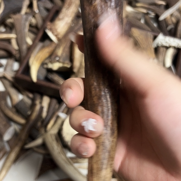 虫***虫香榧木木雕款鹿角