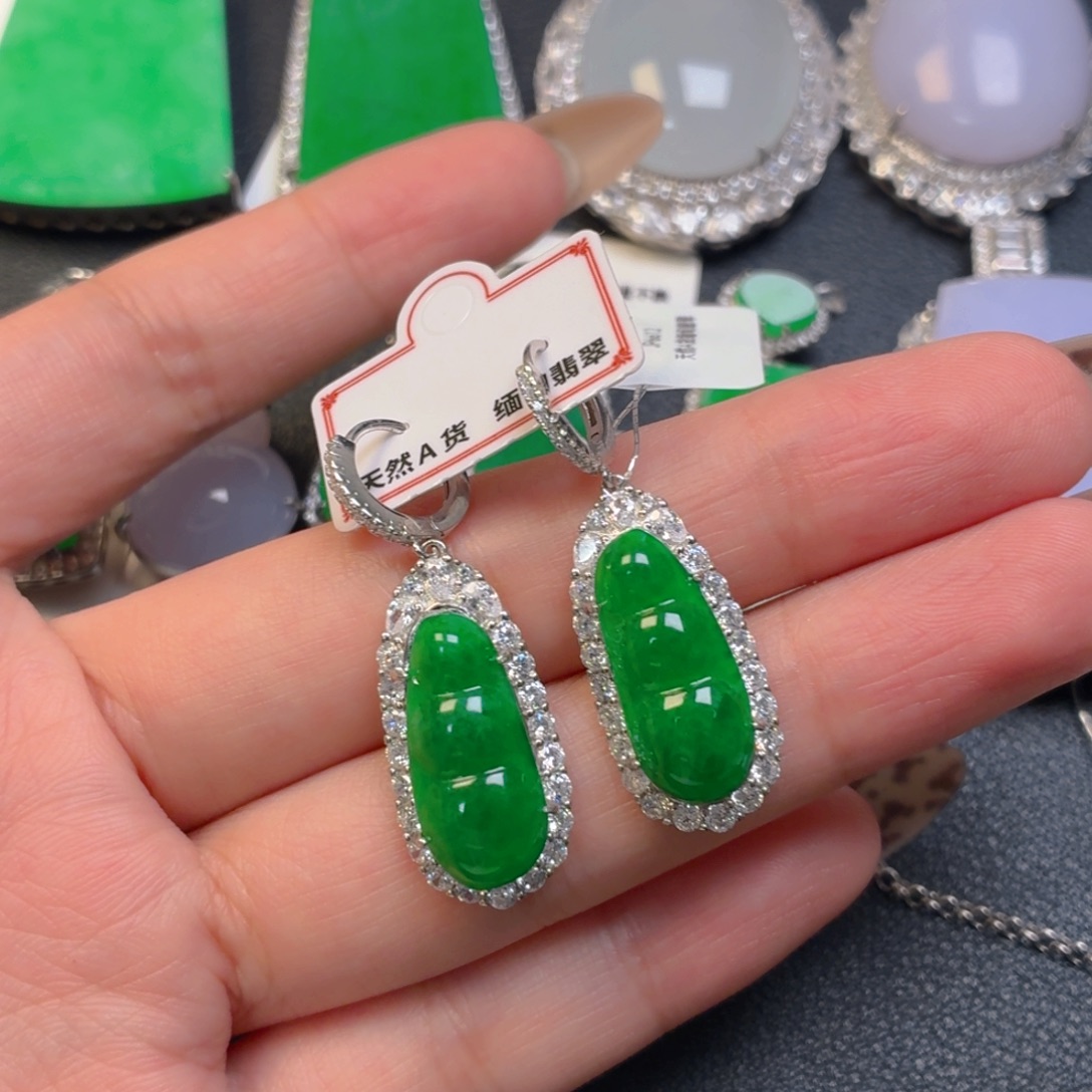 翡翠银S925镶嵌颈饰