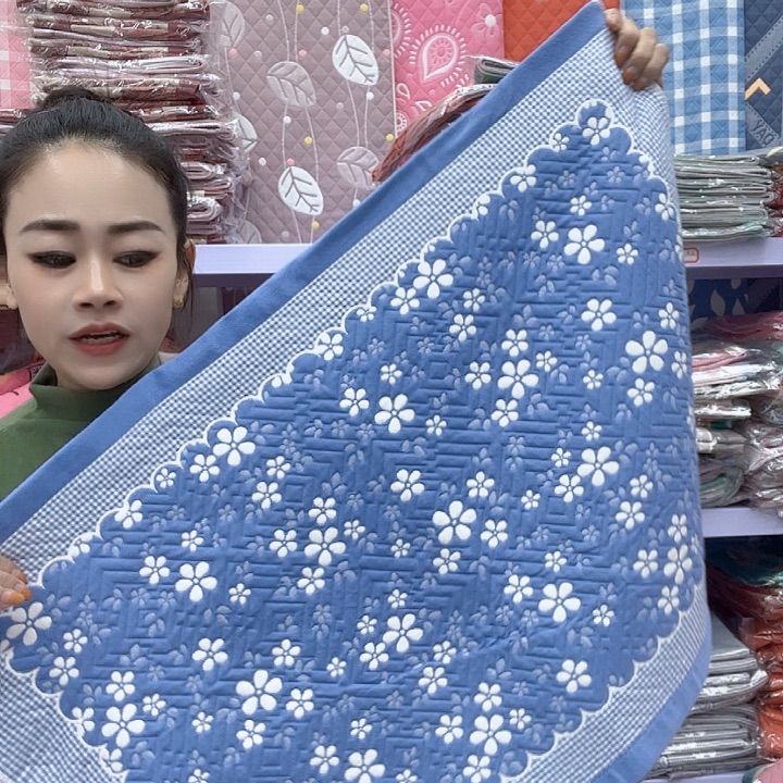 棉蓝色雪花纯棉面料