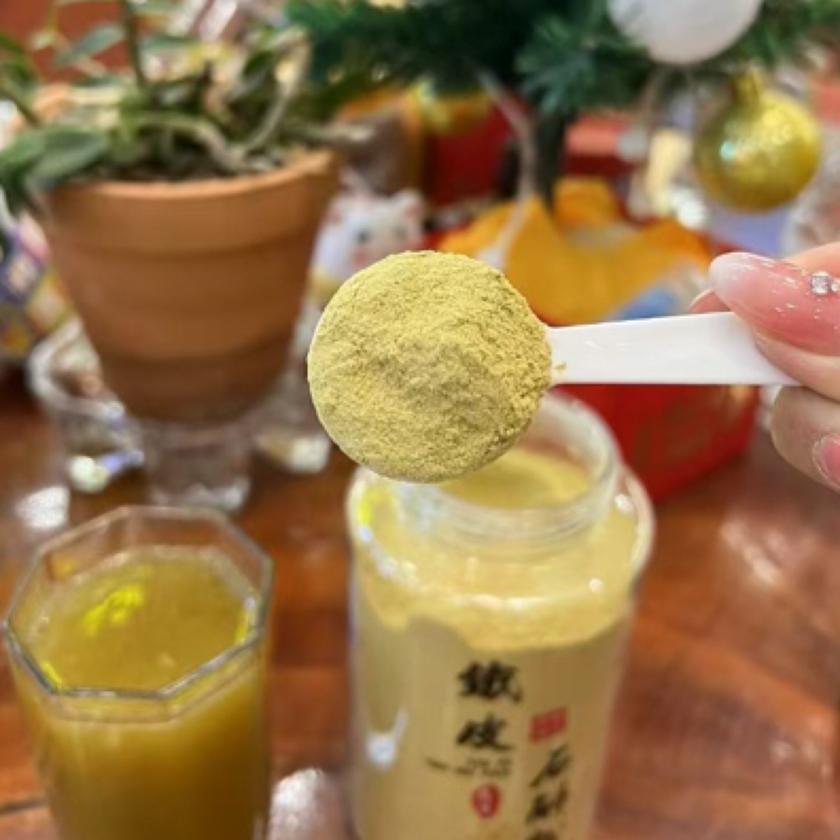 100克霍山仿野生铁皮石斛粉，送勺子和杯子