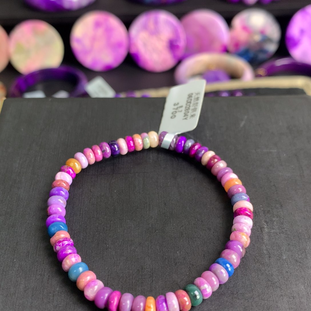 苏纪石（舒俱来）樱花糖果盘珠手串5+未镶嵌