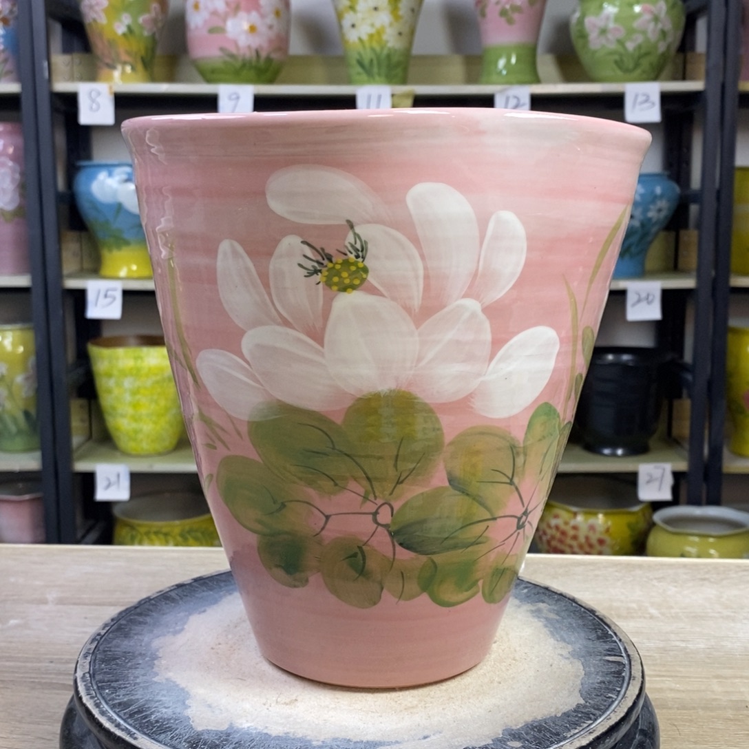 景德镇手工手绘陶瓷花盆