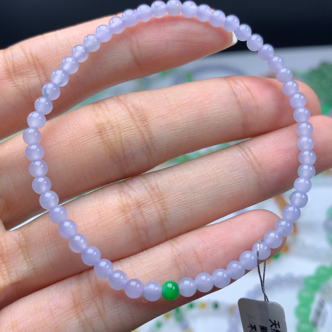 翡翠手链未镶嵌卡