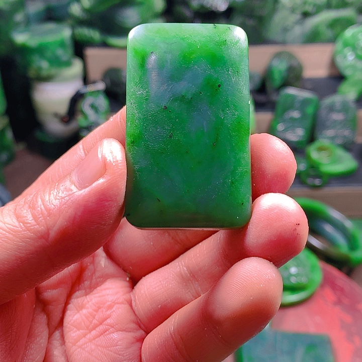 未镶嵌和田玉（碧玉）挂件喜**梢