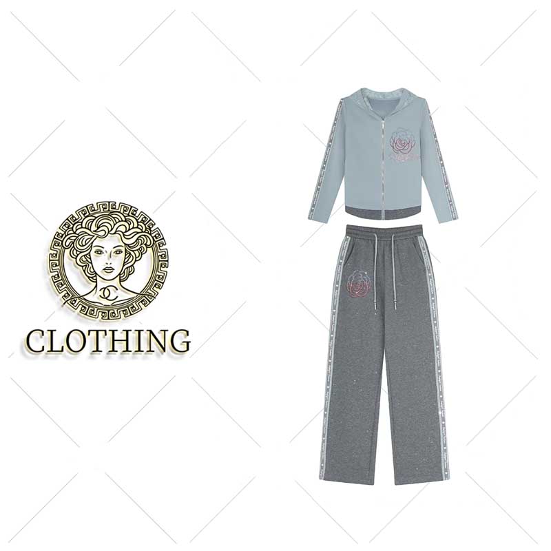 【CLOTHING/原创设计】B79555新款洋气百搭休闲套装  