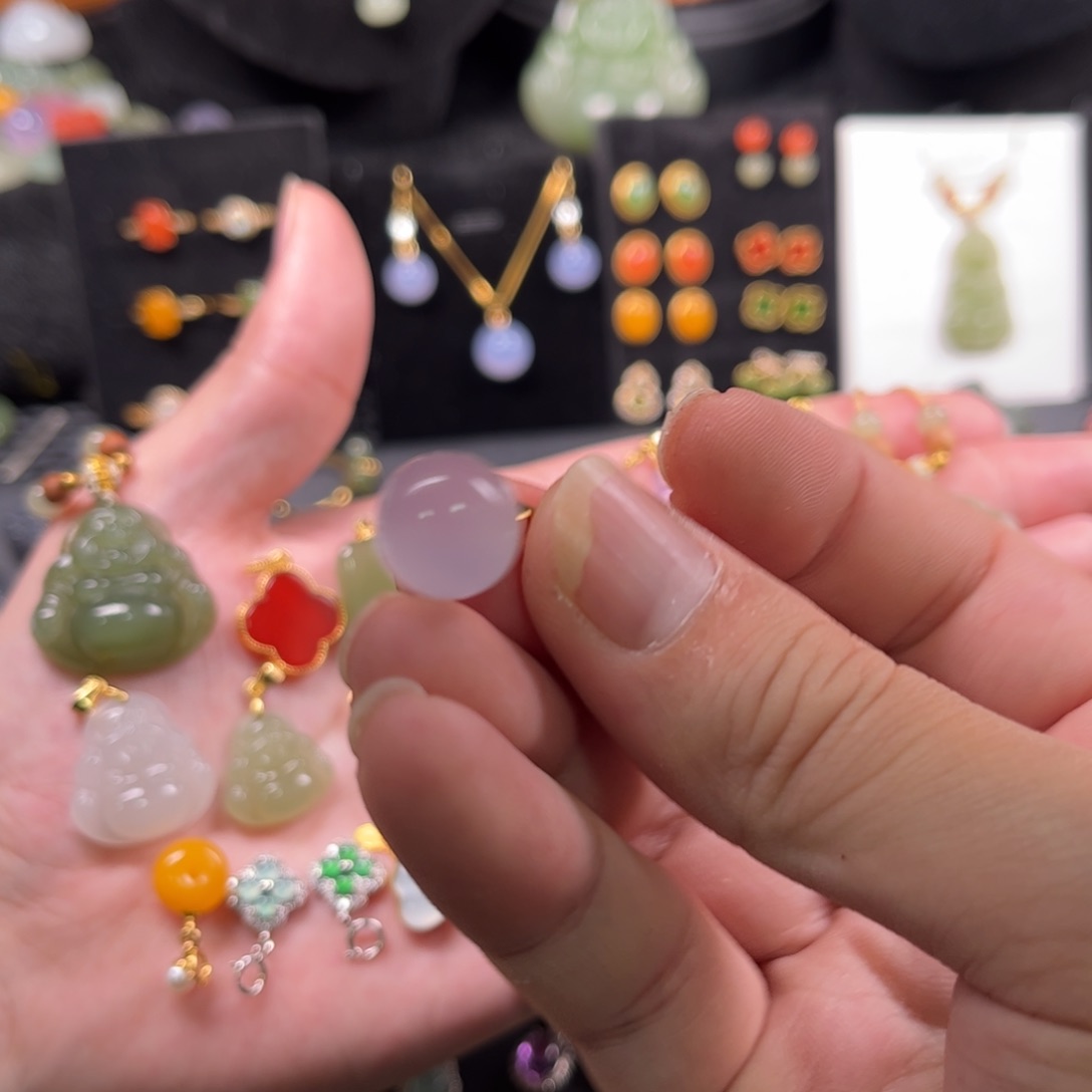 银S925镶嵌颈饰玛瑙/玉髓