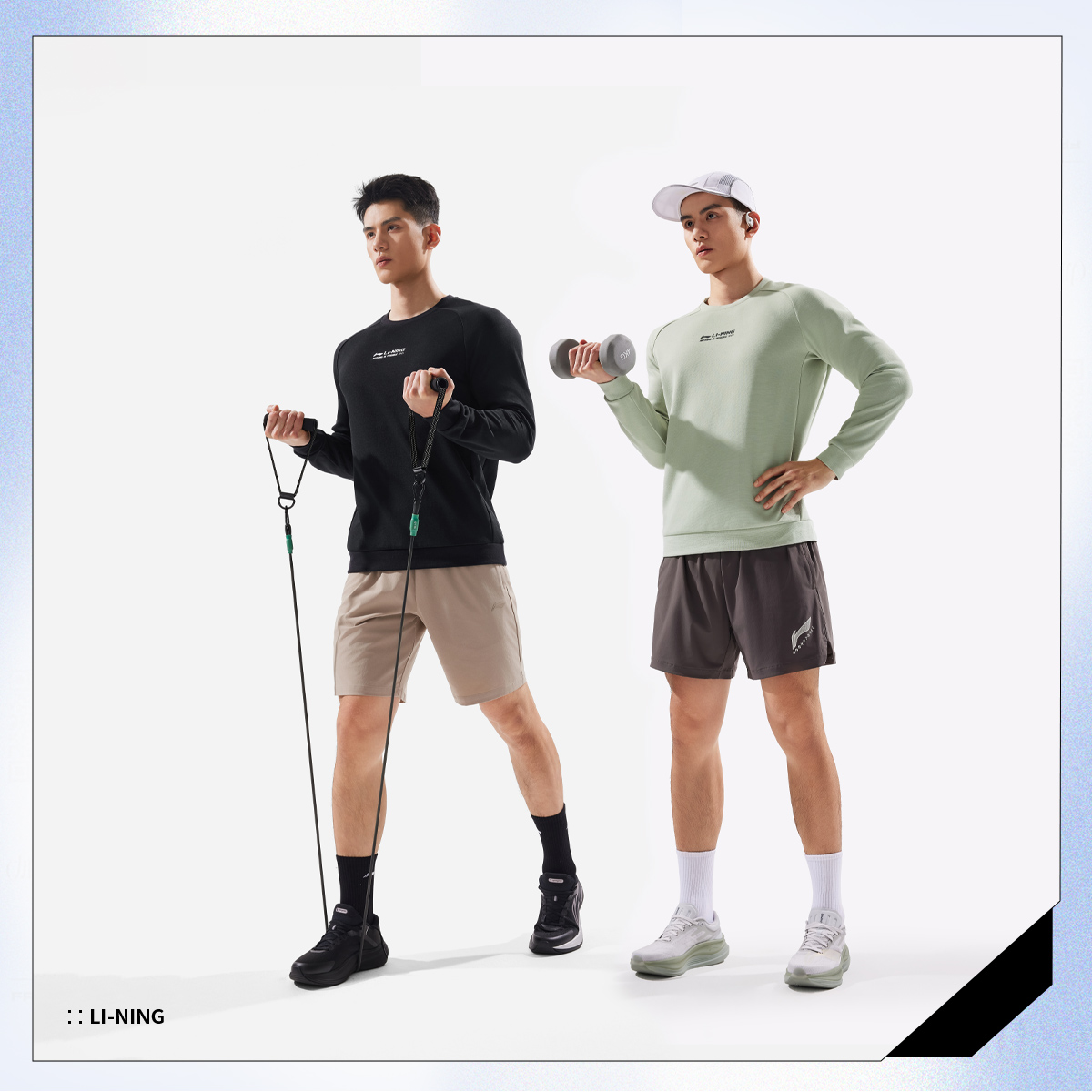 【秋季新品】李宁男子立体裁剪舒适百搭休闲针织上衣AWDV497