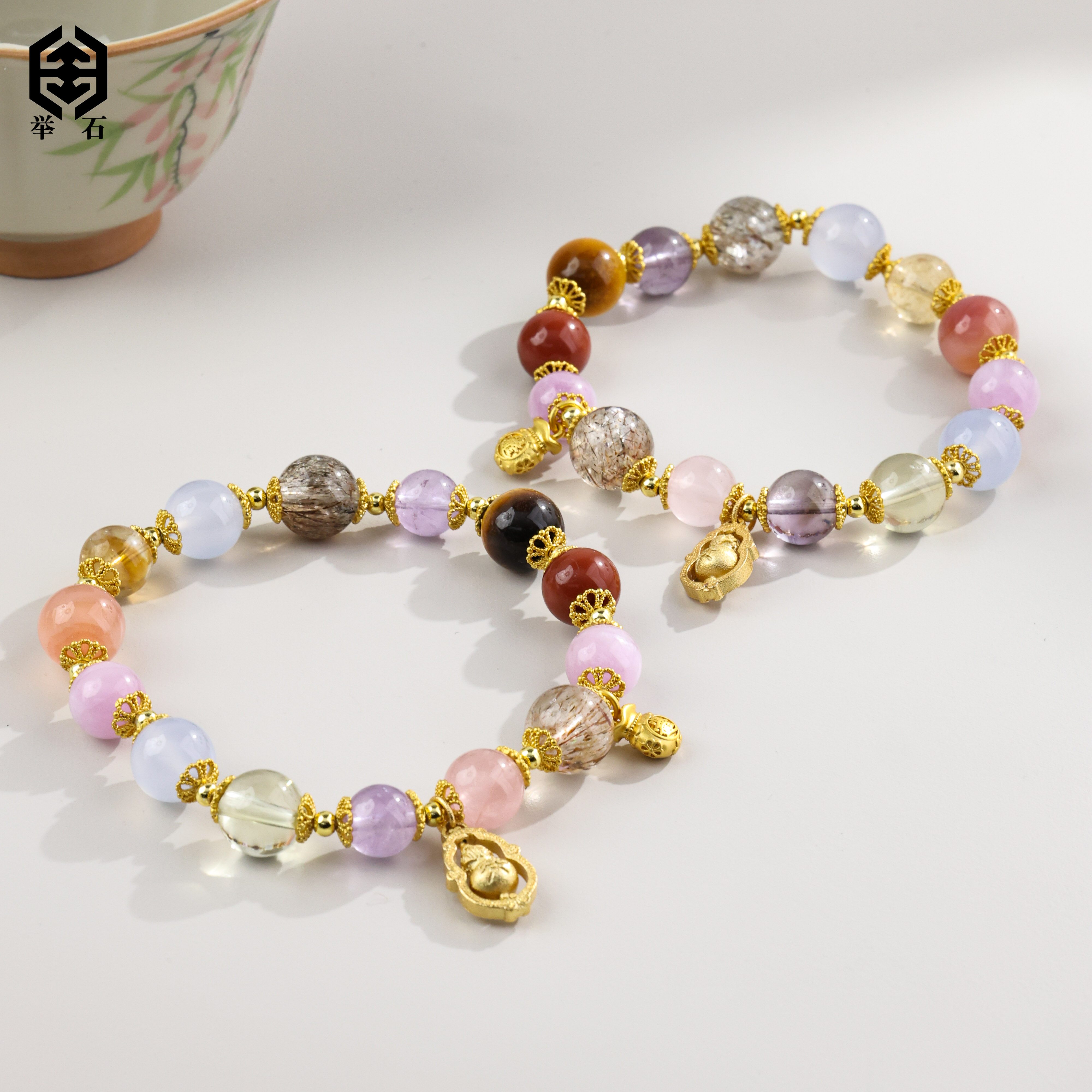 【举石精选】X1127-333-37水晶合金手串(一件/多样性发）X