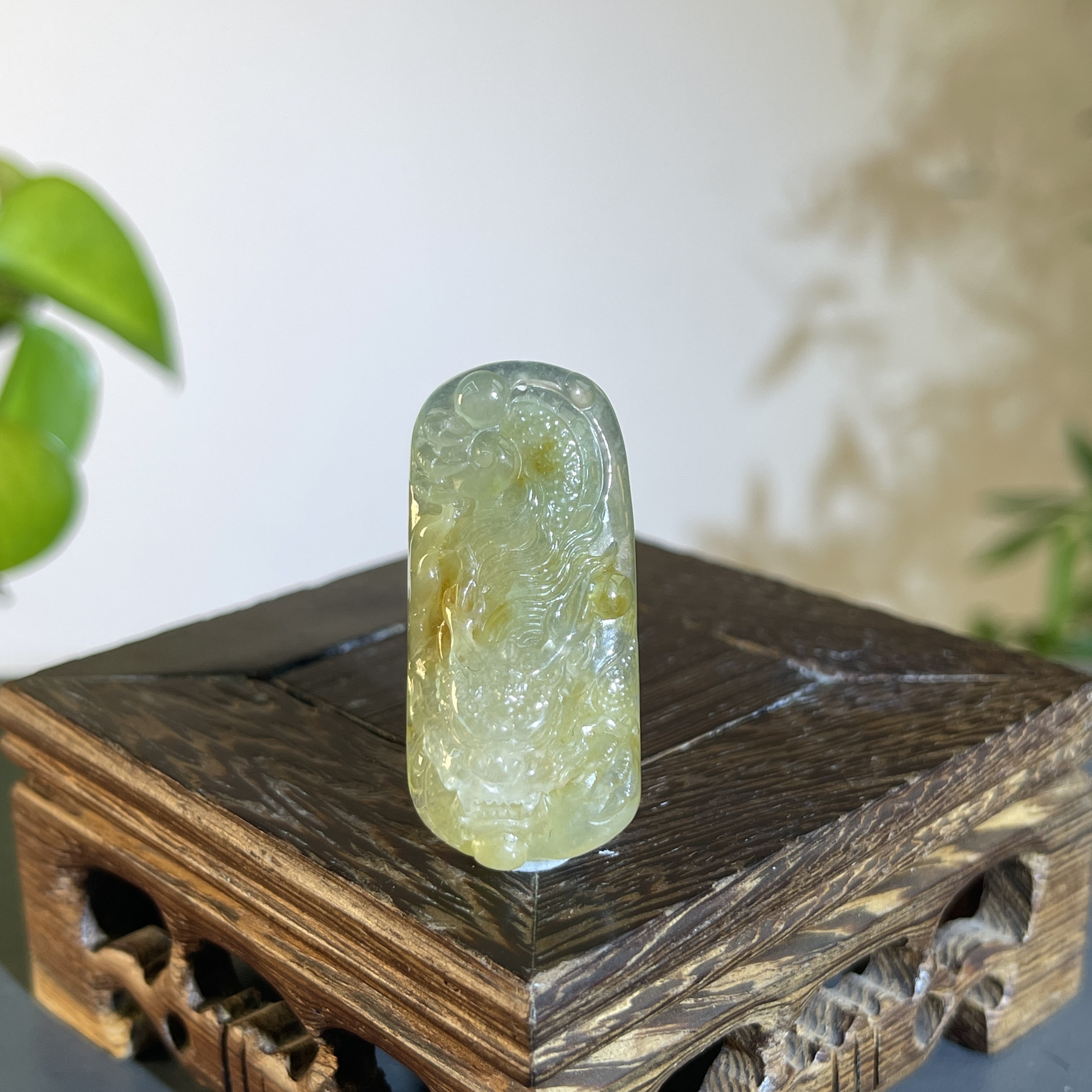 JTA22-104  天然翡翠缅甸A货 龙牌