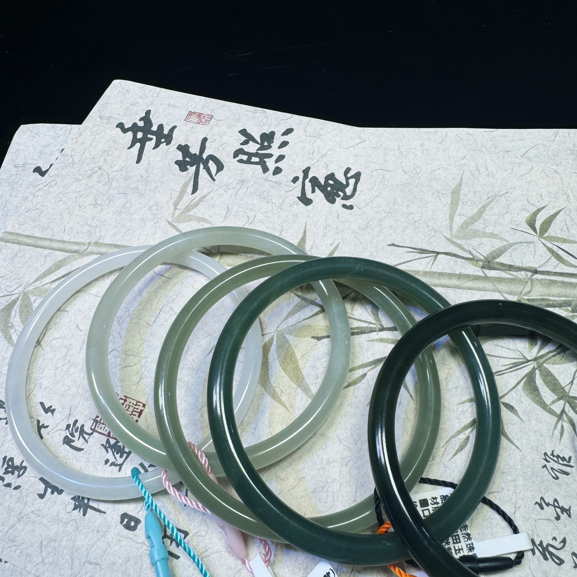 【沁芳】天然高冰叮当绿色冰透女款多样性发一条（可备注颜色深浅）