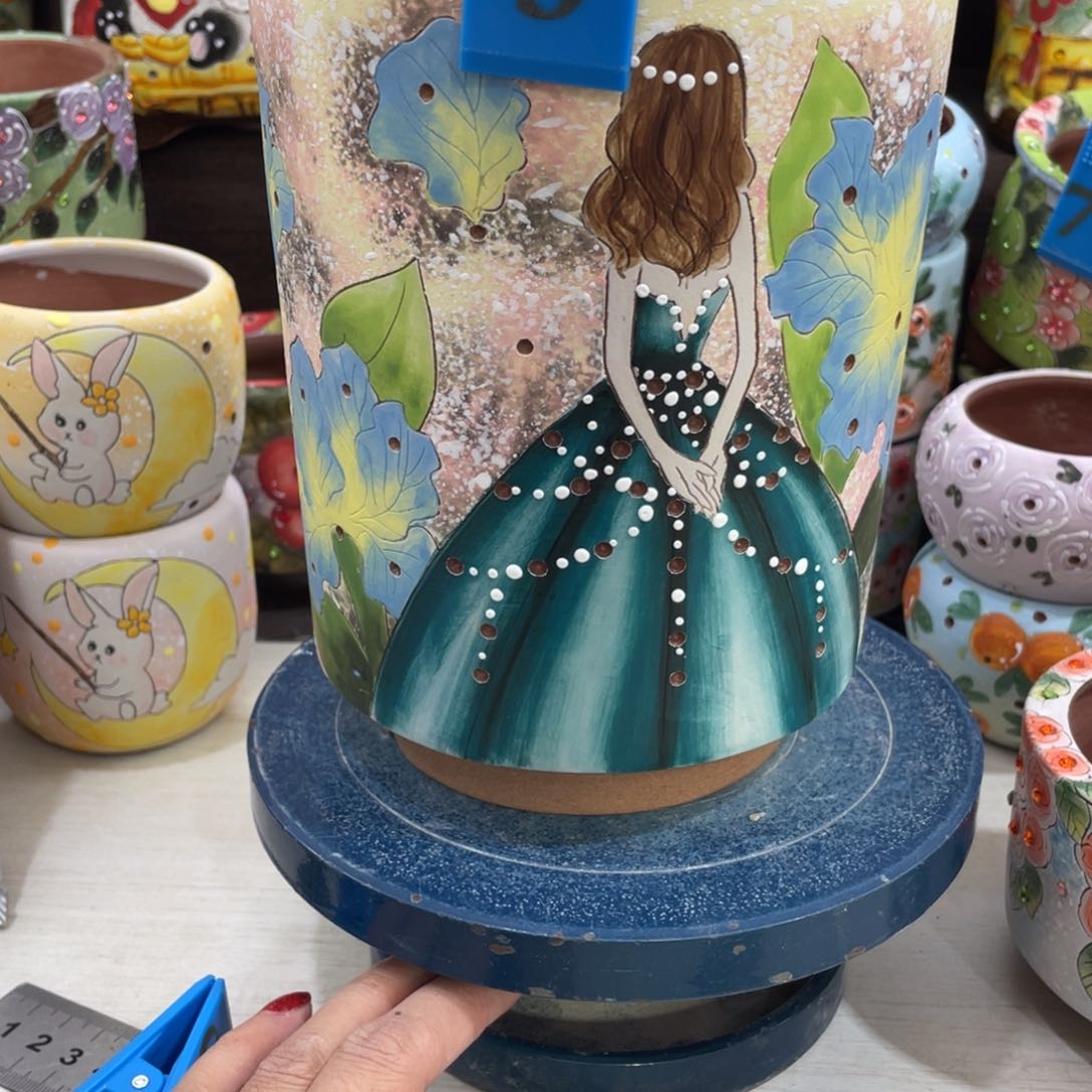 红陶多肉花盆美背