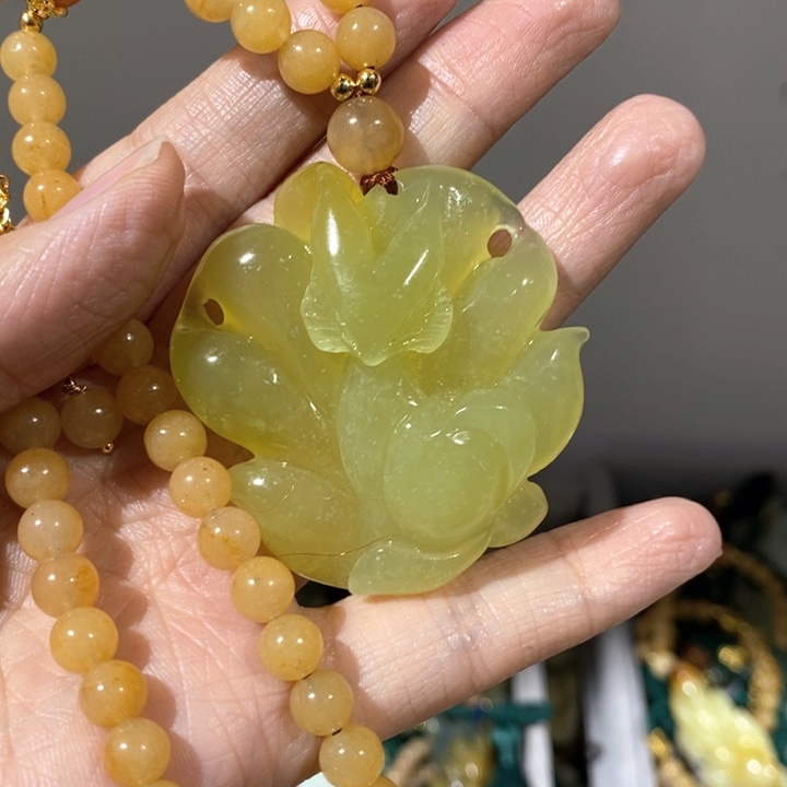 岫玉毛衣链未镶嵌