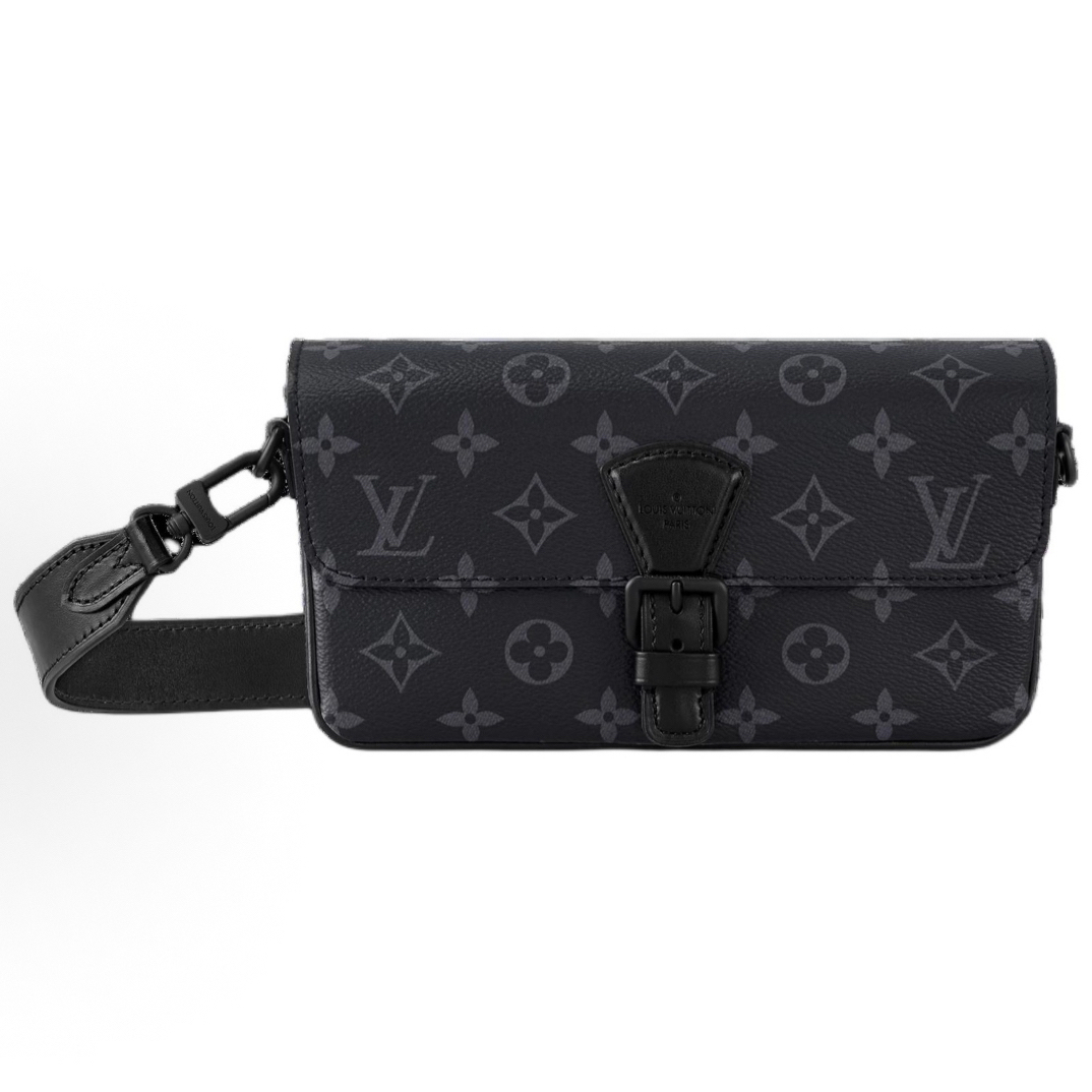 95新 LouisVuitton/路易威登 LV黑武士邮差斜挎包 芯片款