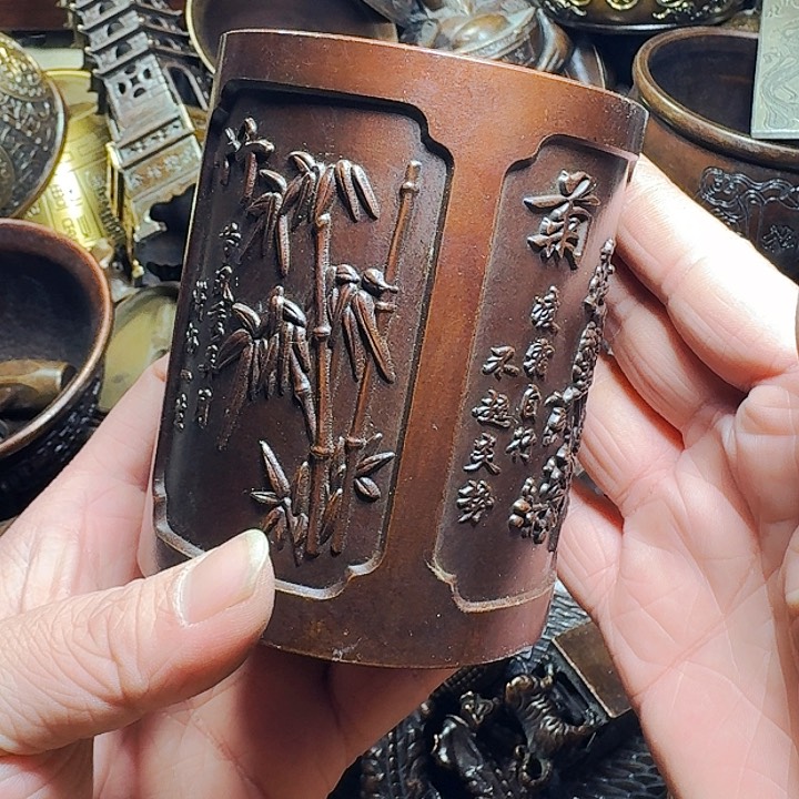 铜器摆件收收藏藏