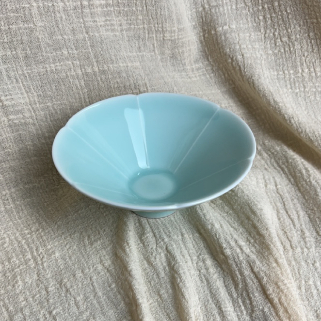 宋韵 粉青色仿宋斗笠碗沙拉碗13cm