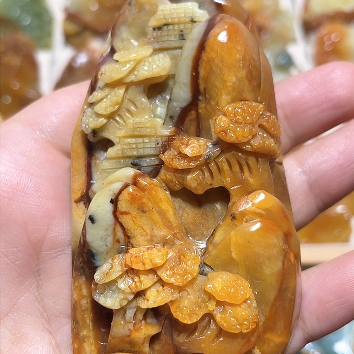岫玉吊坠(不含链)未镶嵌