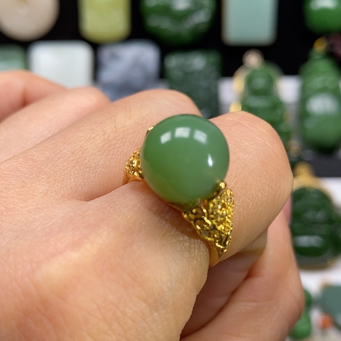 和田玉颈饰银S925镶嵌