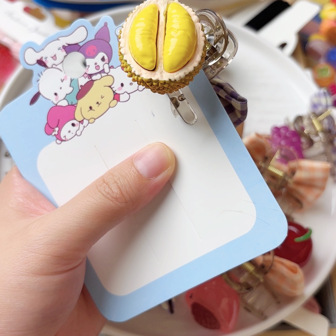 布艺非金属榴莲刘海抓