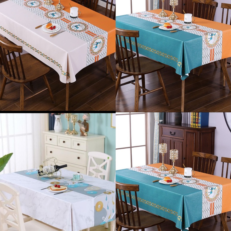 PVC餐桌布长方形防水防油免洗长方形桌面布茶几桌布长方桌子防烫