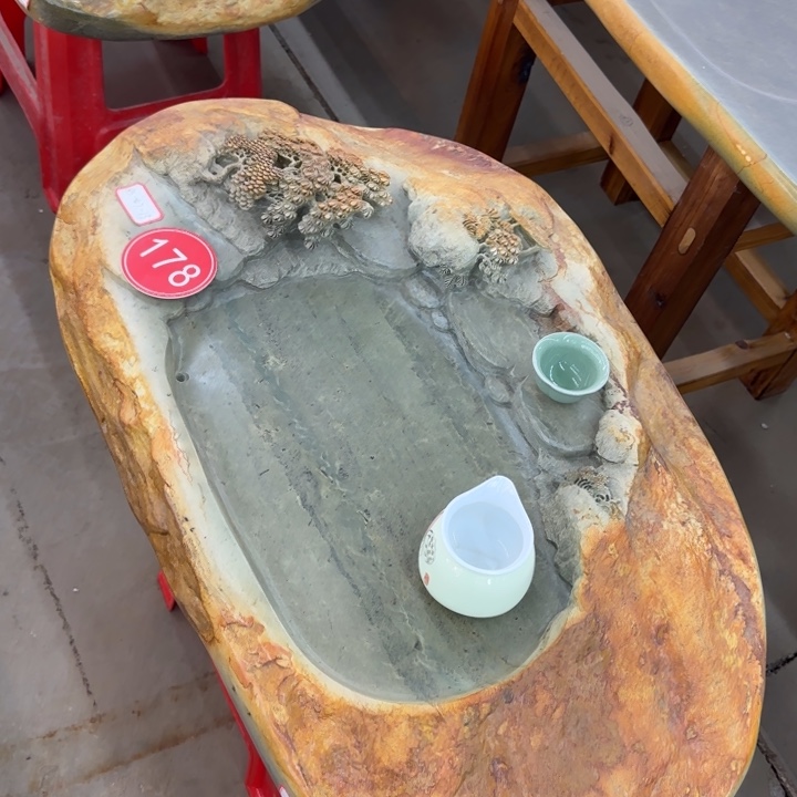 东****1178号83×47×13端砚石绿端茶盘