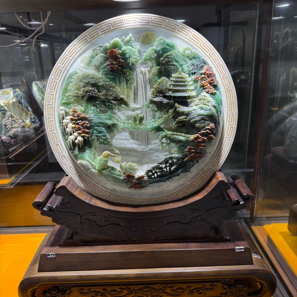 岫玉摆件 手工雕刻