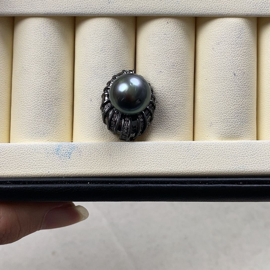 海水珍珠颈饰银S925镶嵌