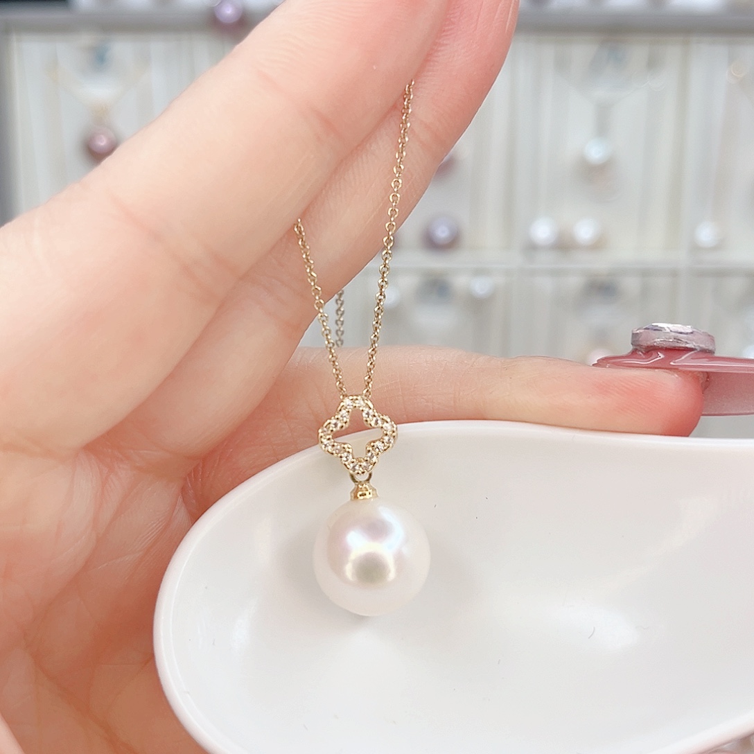 合金淡水珍珠吊坠(赠链)
