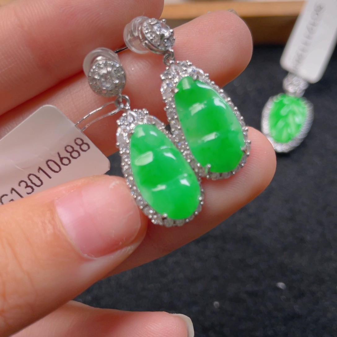 翡翠颈饰银S925镶嵌b b b b n n