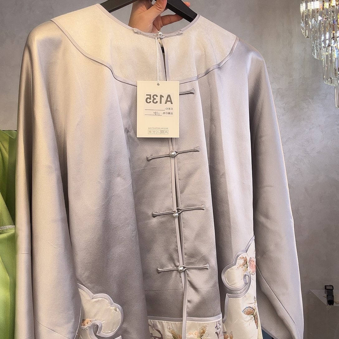 重磅真丝对襟太太服135