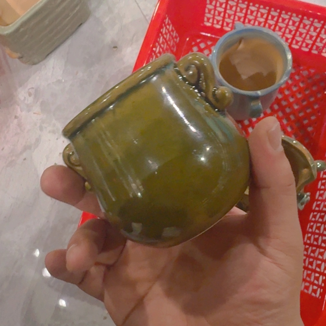 紫砂花盆粗陶粗陶