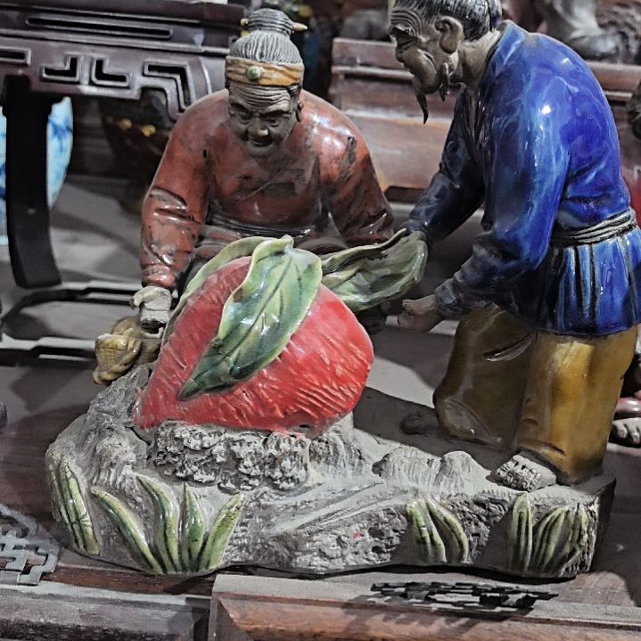 摆件石湾窑陶瓷摆件