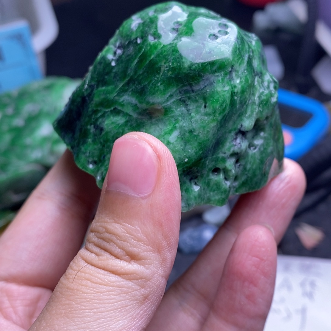 痴***瓜定制翡翠未镶嵌       