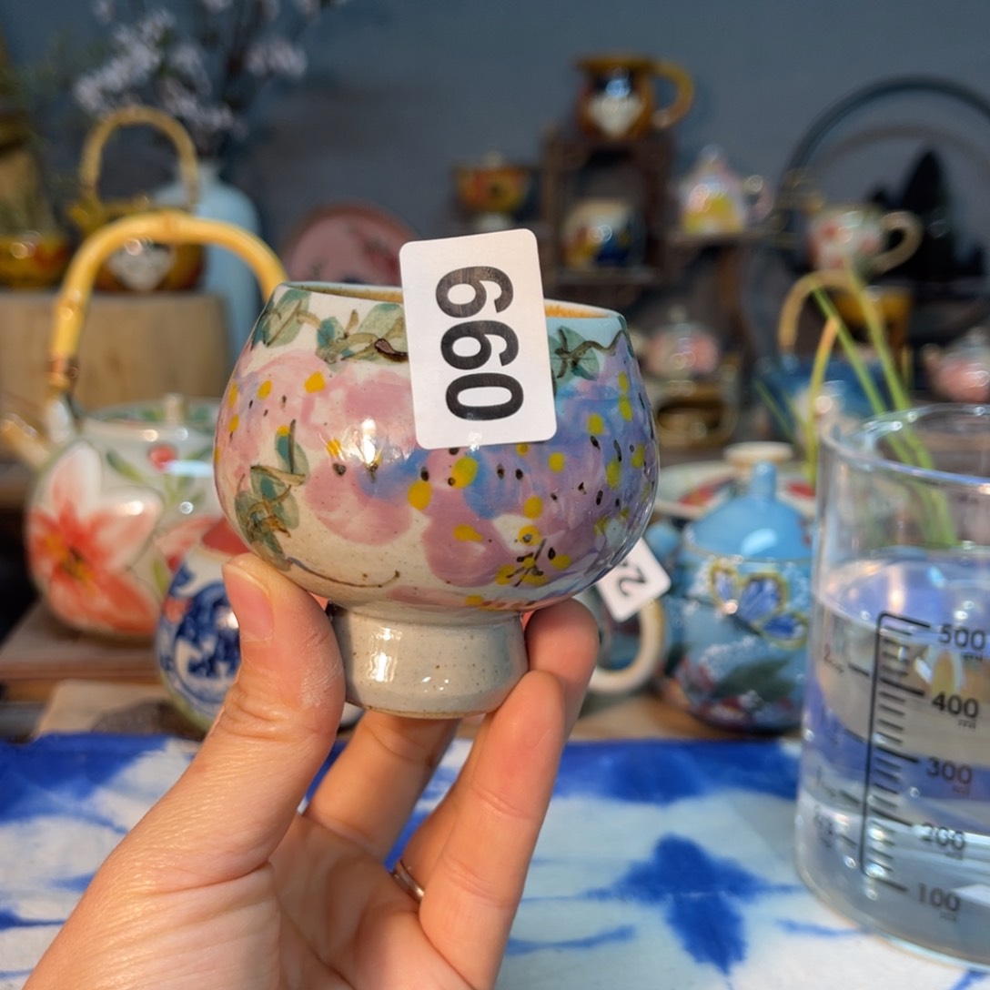 杯素浅陶瓷手工手绘