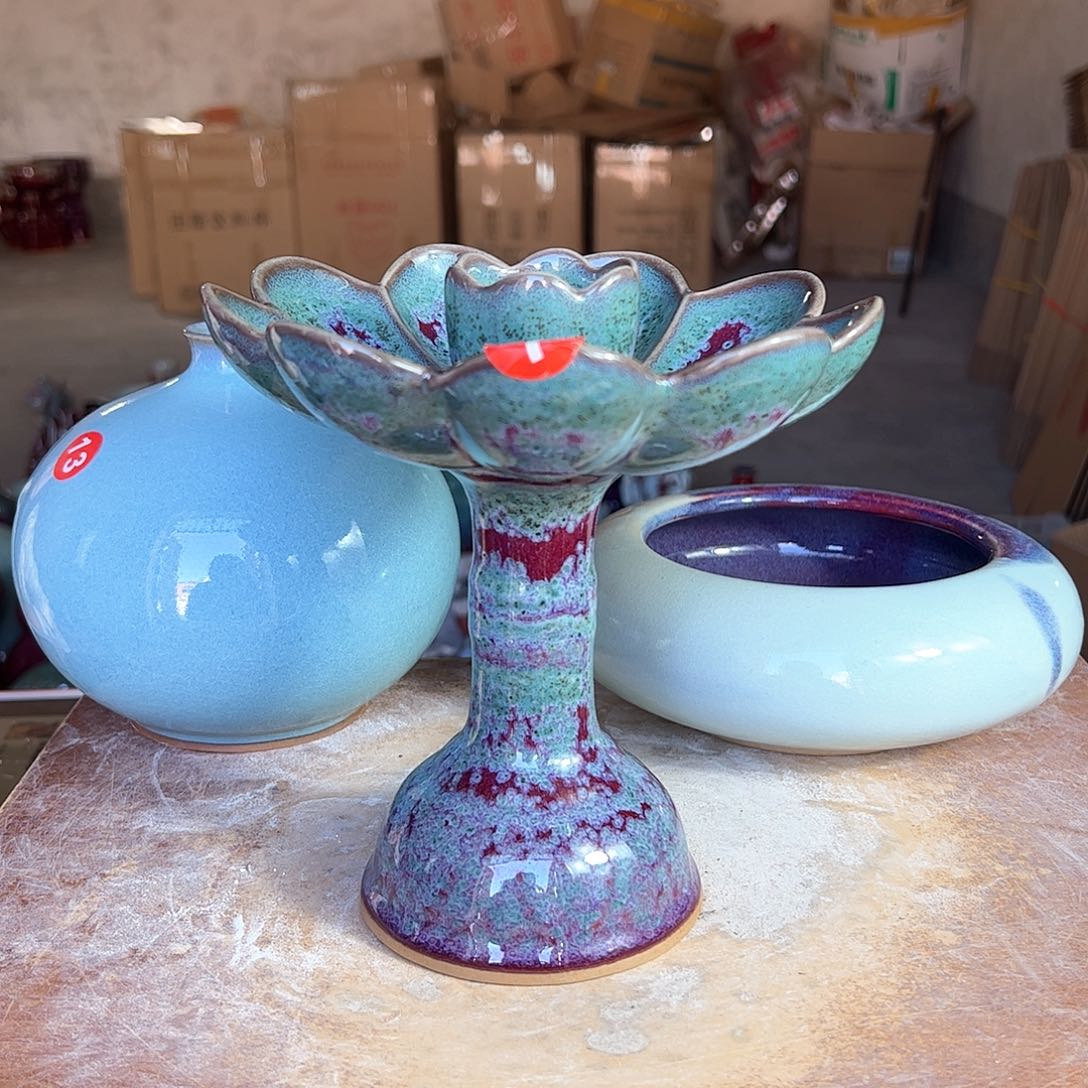 摆件郑家钧窑摆件微