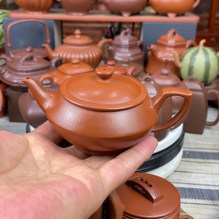 紫砂茶壶全手工汉云130CC原矿赵庄朱泥特价