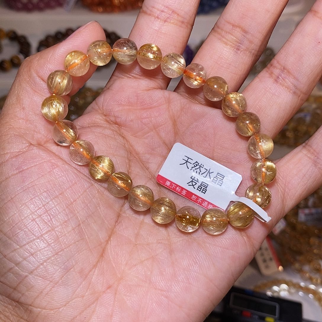 【闪购商品】发晶手链未镶嵌顺发钛晶8.3m