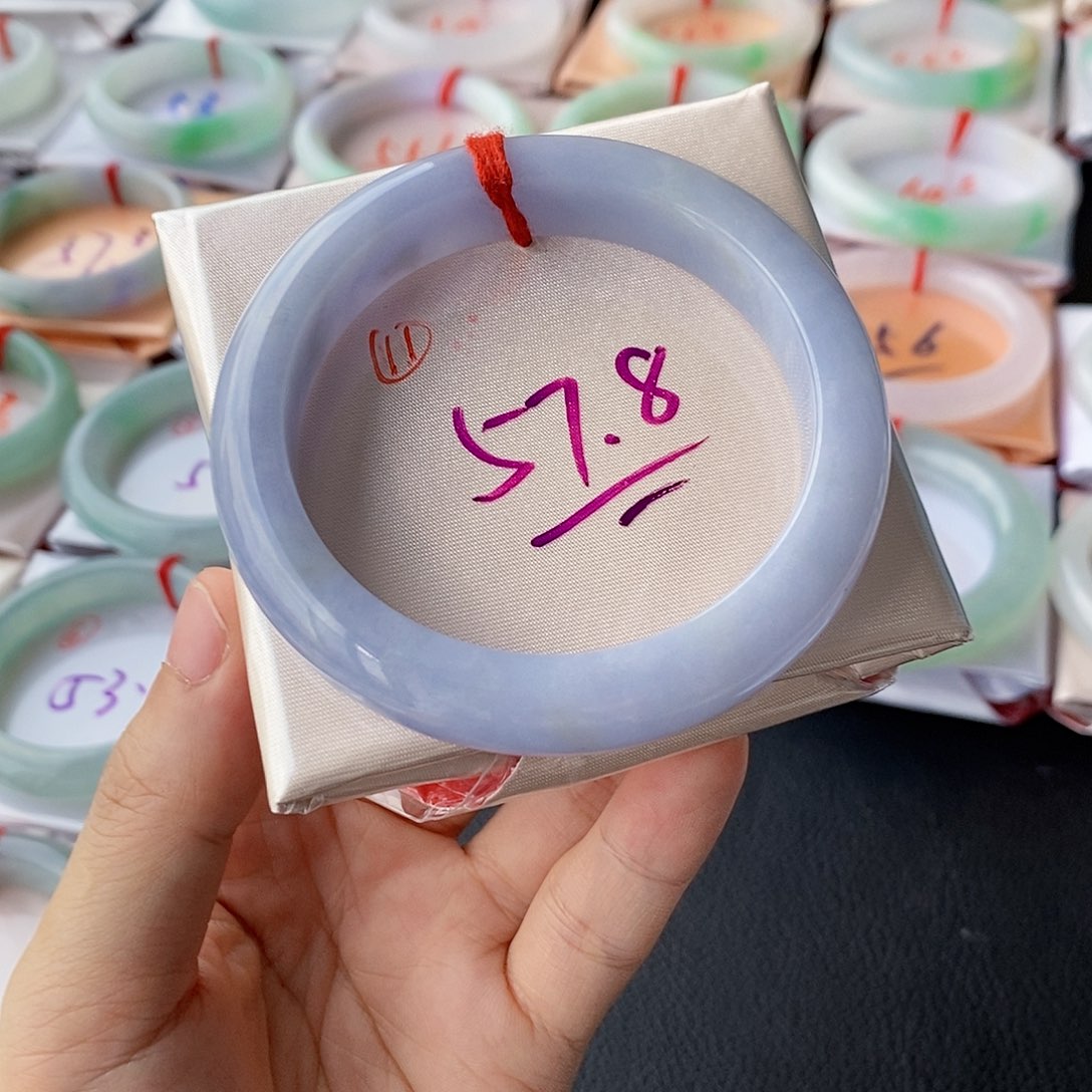 翡翠未镶嵌手镯11号