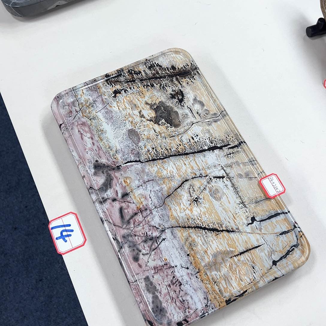 广西石天然国画石干泡台