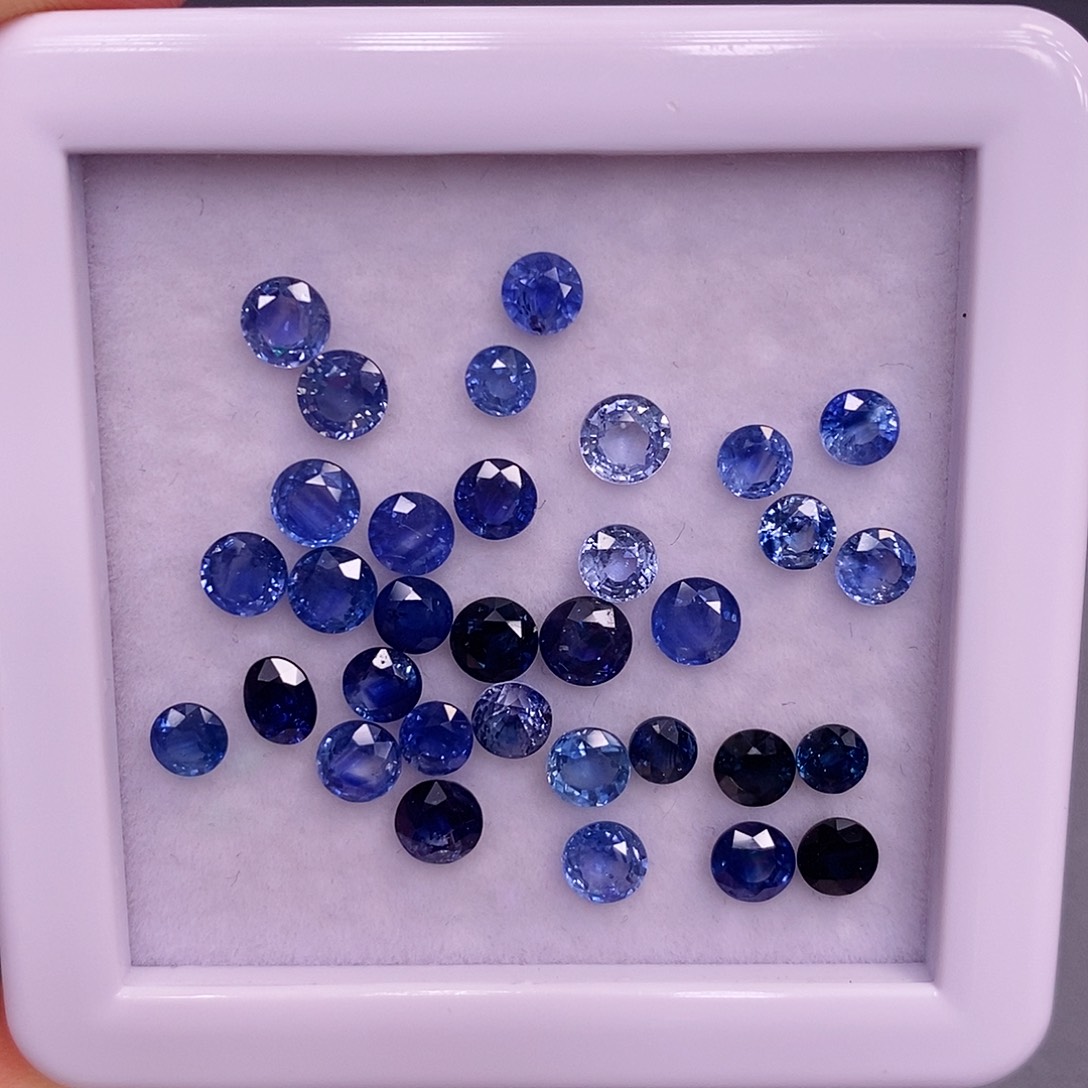裸石蓝宝石220元一克拉 选好称重改价上定向 圆4左右
