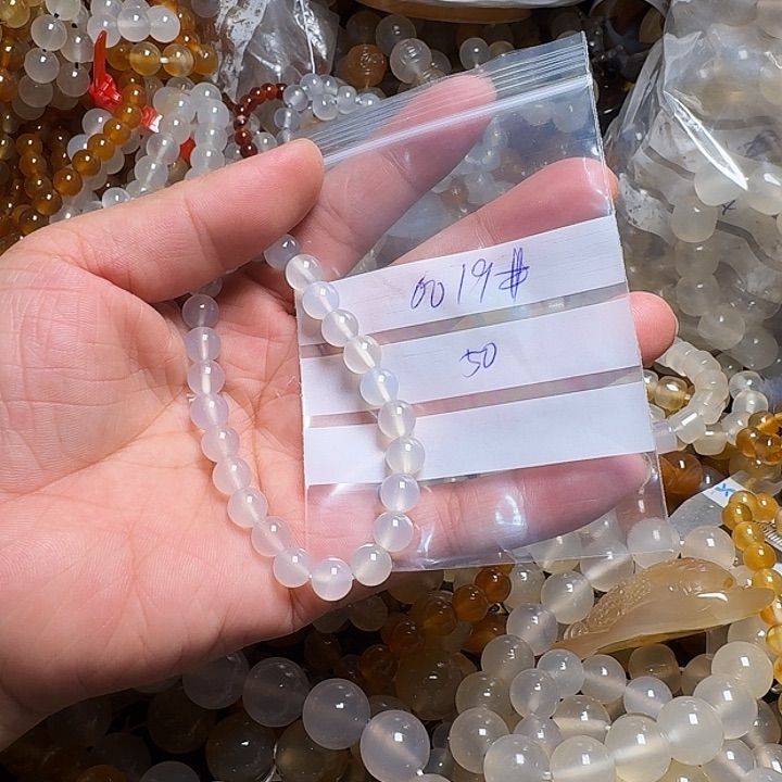 玛瑙/玉髓项链未镶嵌王*豆0019