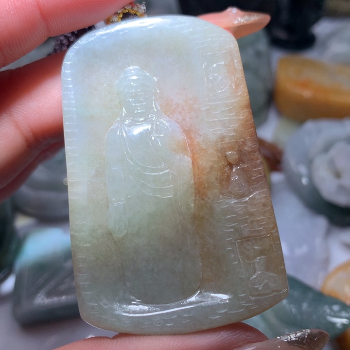 翡翠未镶嵌颈饰保真天然A货翡翠