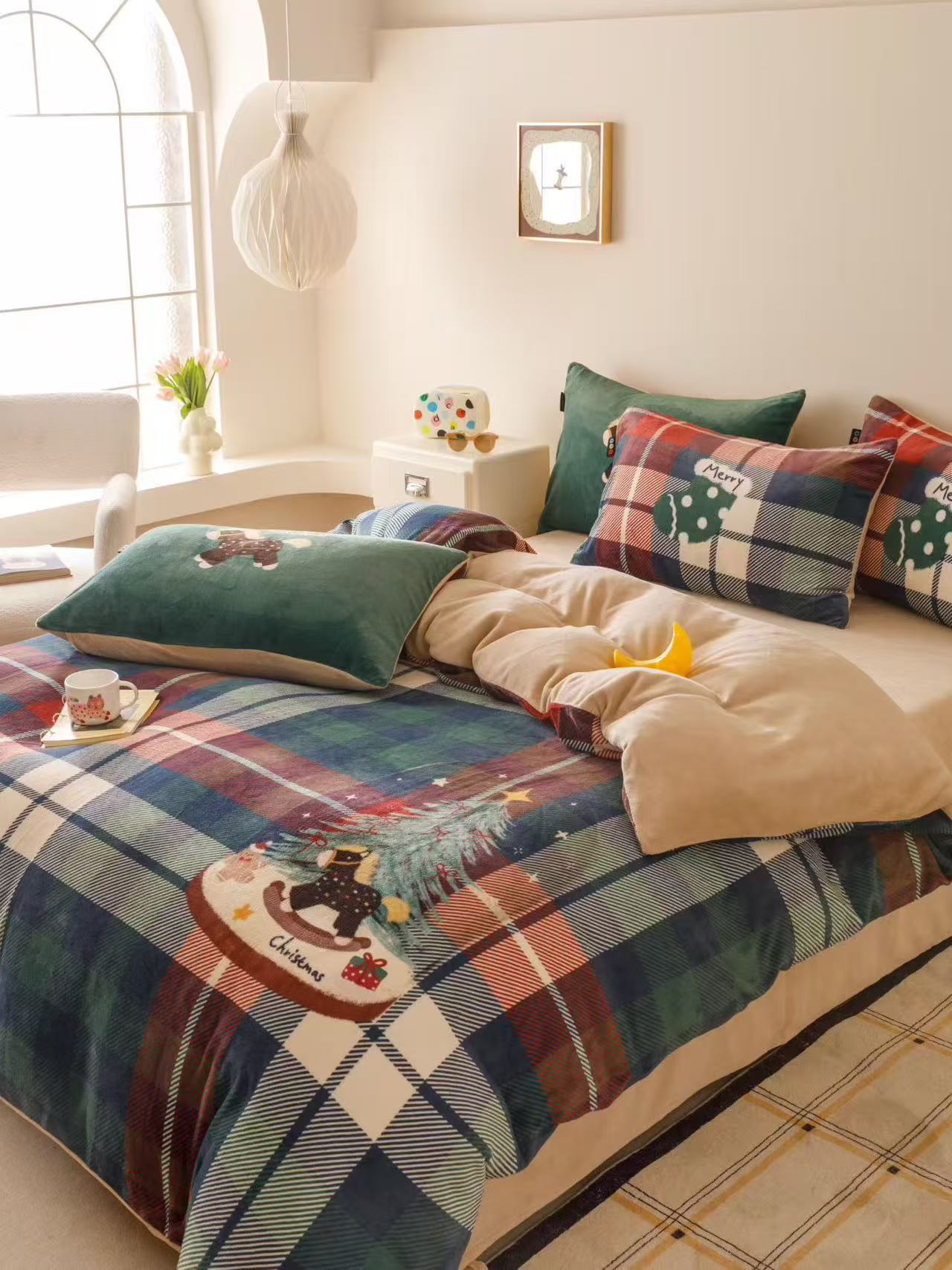 【设计师款】加厚牛奶绒四件套三件套