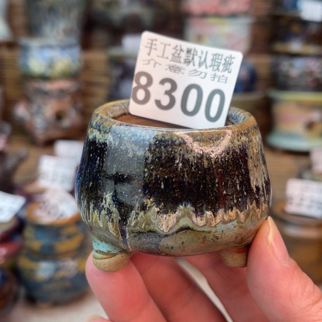 手工花盆默认瑕疵完美者勿拍