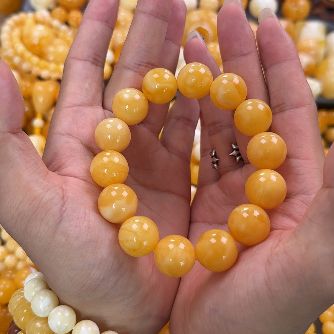 蜜蜡未镶嵌珠宝奇石17mm