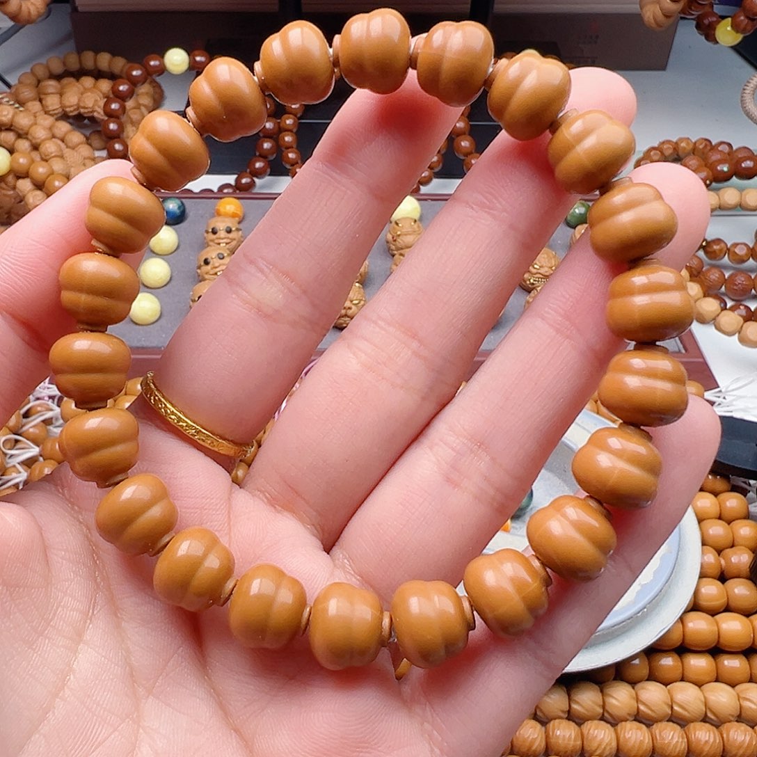 风***合猴头核桃手串全品精工雕刻款葫芦