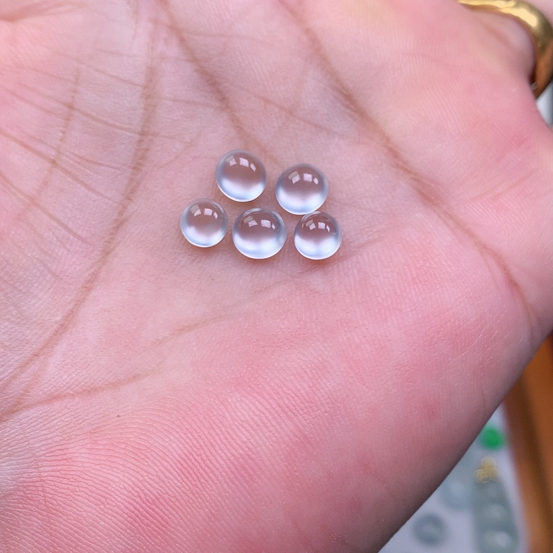 翡翠裸石缅甸天然A货翡翠冰种蛋面