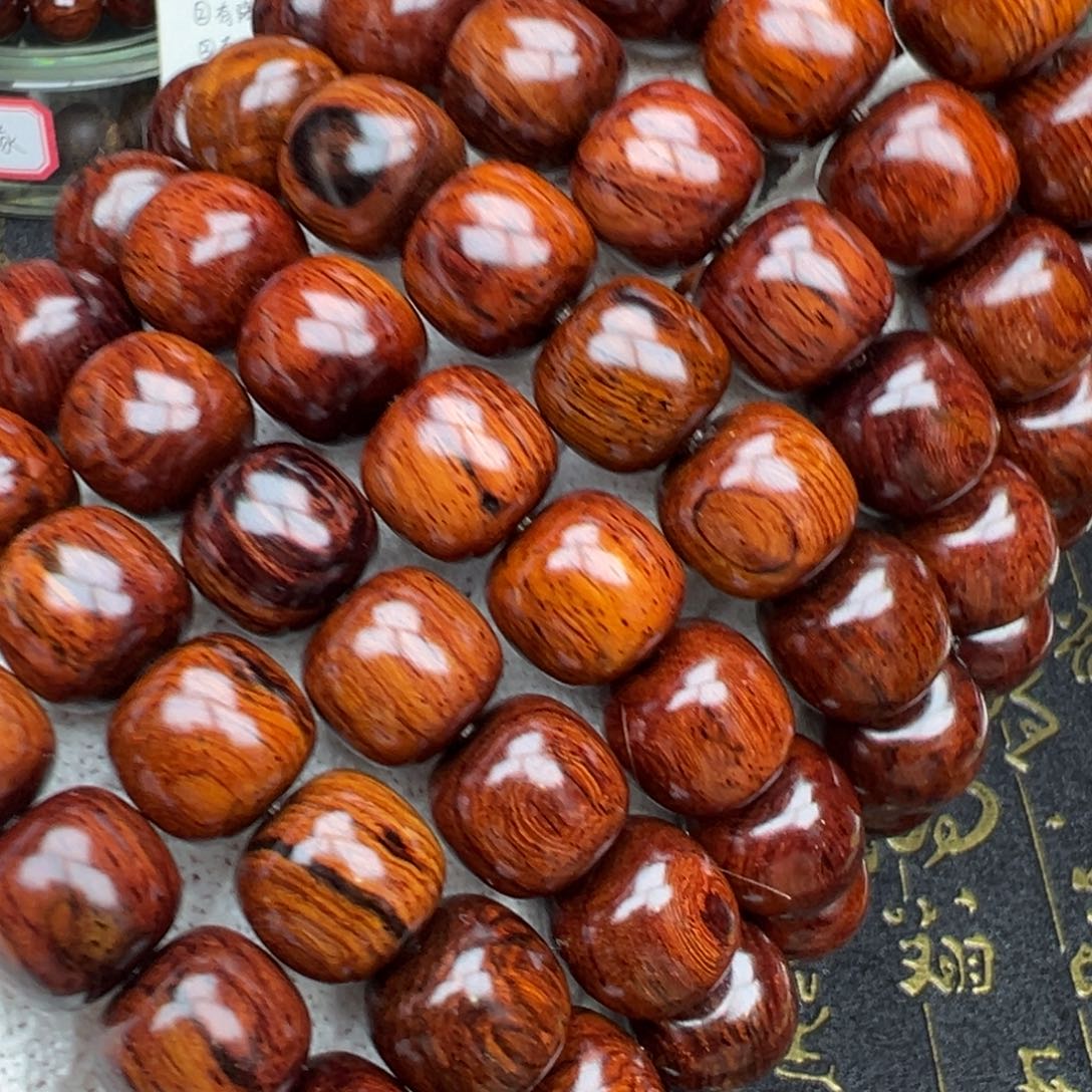 降真香手串/手链海南红降1314黄油果冻料满油单圈